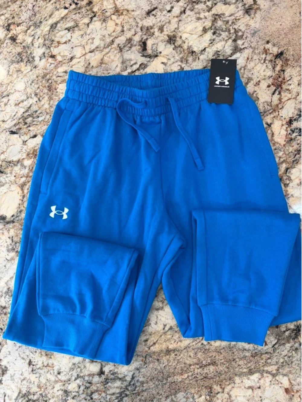 Under Armour Men’s UA Rival Fleece Joggers Blue Size Medium NWT MSRP $55